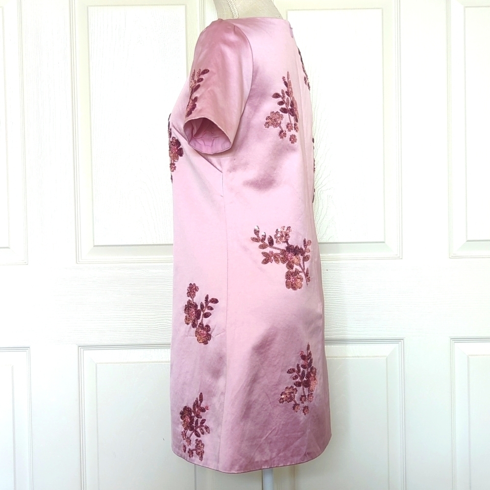 & Other Stories Pink Nahida Sequin Embroidered Mini Dress - Picture 8 of 11